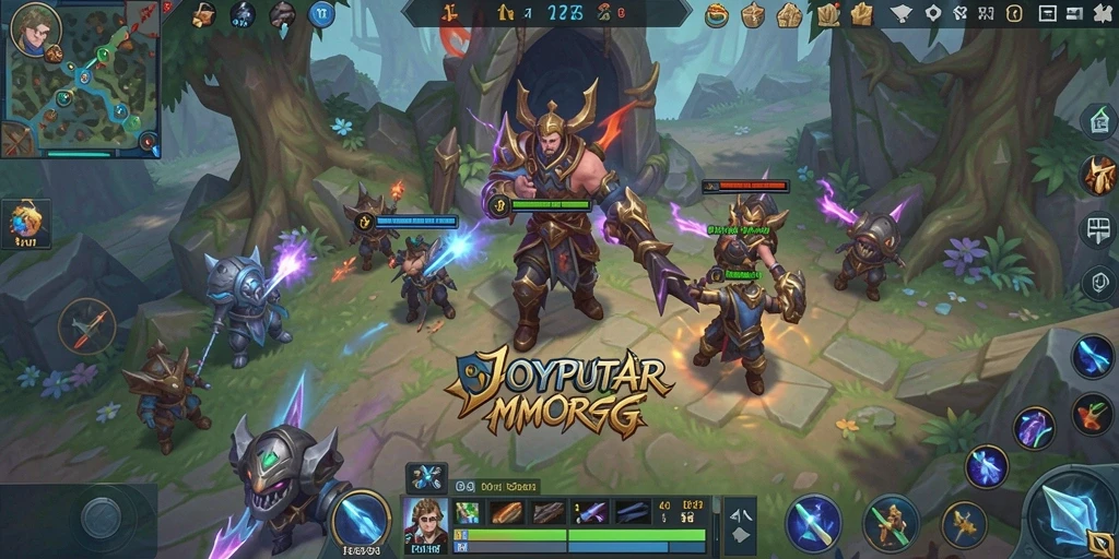 Screenshot gameplay JOYPUTAR menampilkan aksi seru dalam dunia MMORPG.
