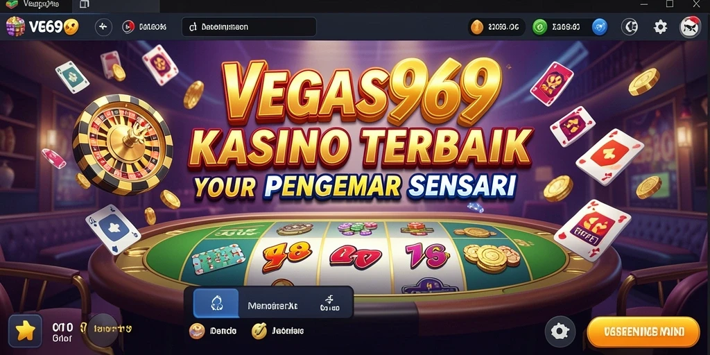 Screenshot utama VEGAS969 menampilkan gameplay kasino yang menarik.