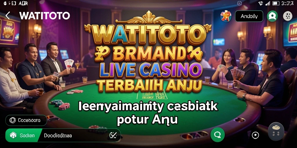 Tampilan interaktif dari gameplay Live Casino WATITOTO yang seru.